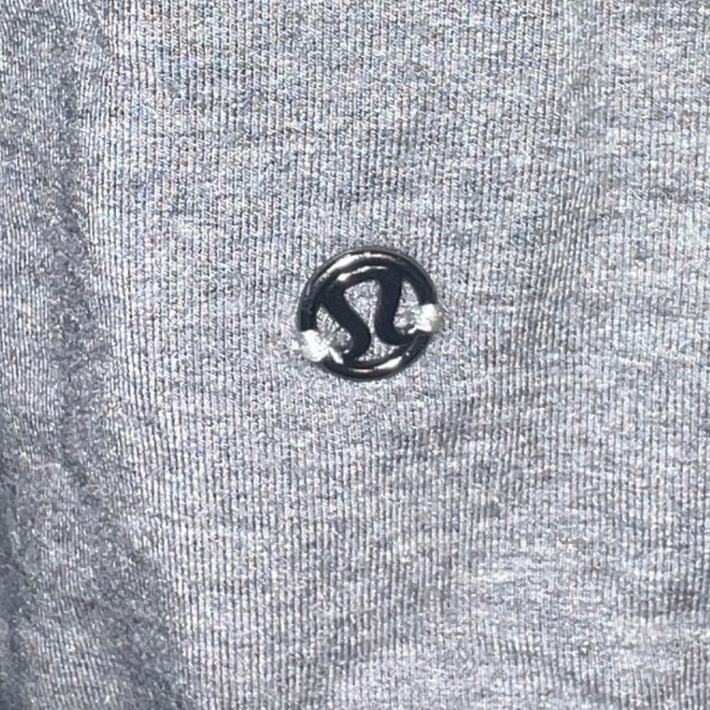 Lululemon Women's XL Grey Asymmetrical Draped Cowl Neck Wrap Jacket Thumbholes - Picture 9 of 10
